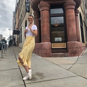 H&M floral wrap skirt